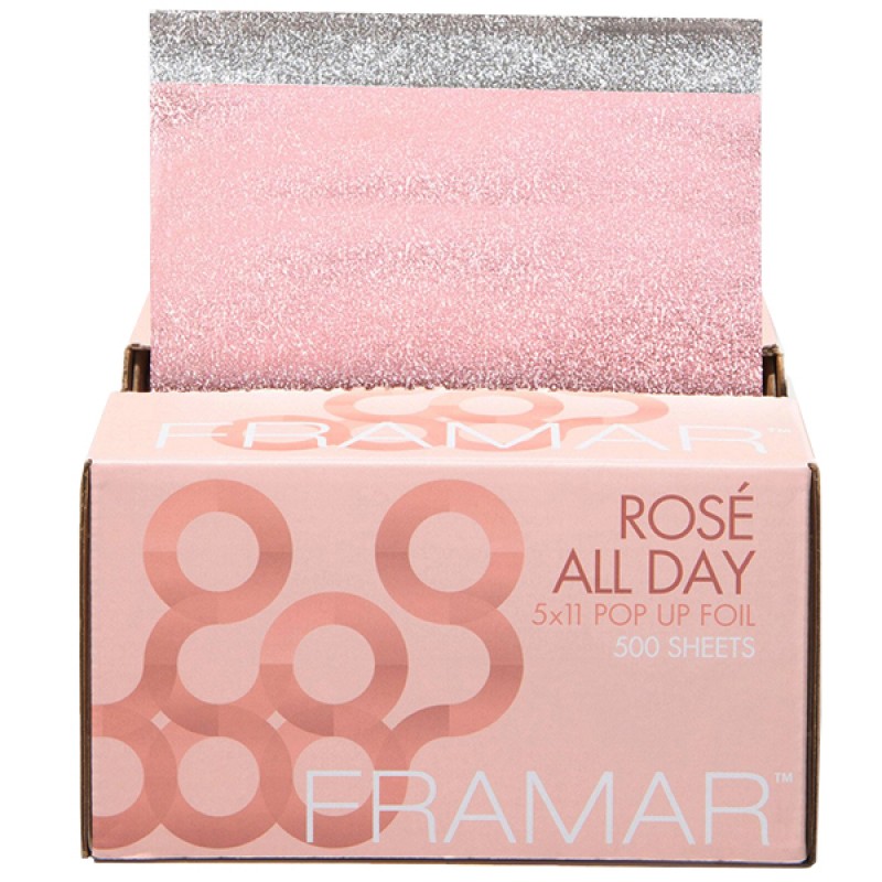 Voorgesneden Framar Rose All Day Aluminiumfolie Medium Embossed (Reliëf) Pop Ups 12,7 cm x 28 cm 500 st