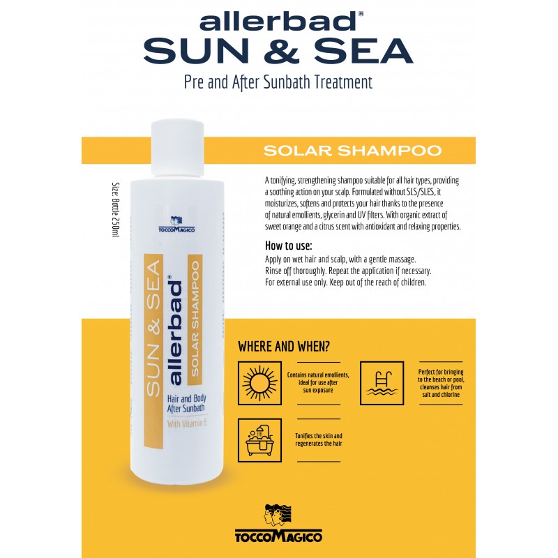 Allerbad Solar shampoo sun 250ml Tocco Magico 